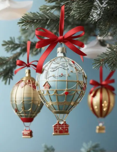 22 Hot Air Balloon Christmas Tree Decoration Ideas