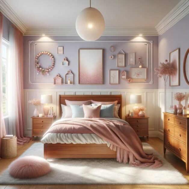 Stunning Cherry Wood Bedroom Decorating Ideas