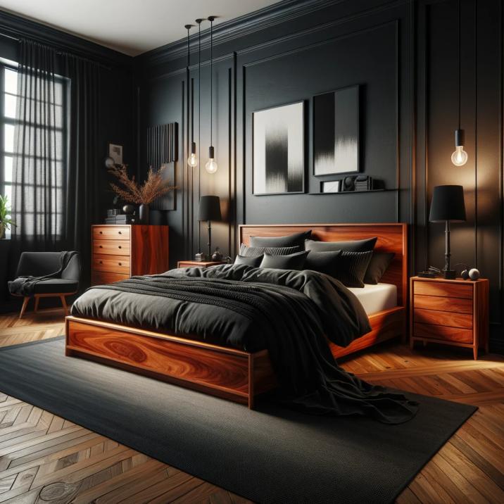 Cherry Wood Bedroom Decorating Ideas