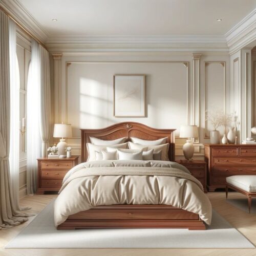 Stunning Cherry Wood Bedroom Decorating Ideas