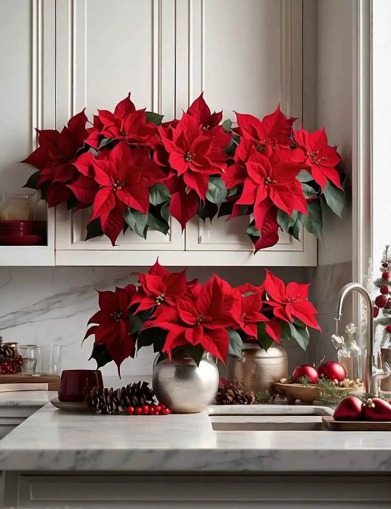 DIY Christmas Decor Ideas for Kitchen Cabinets