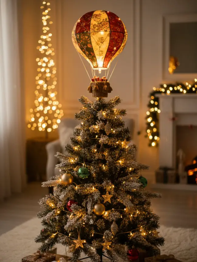 Hot Air Balloon Christmas Tree Decoration Ideas