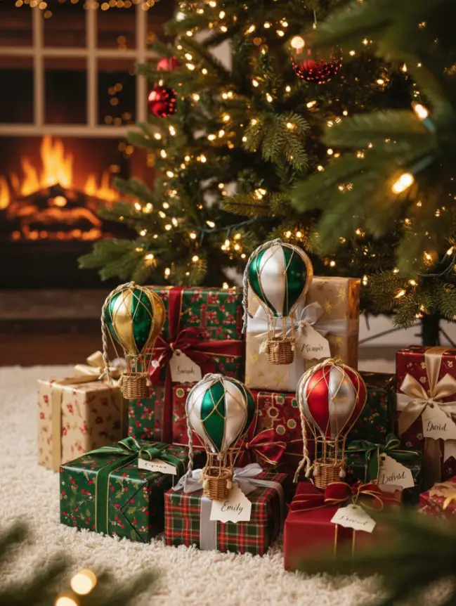 Hot Air Balloon Christmas Tree Decoration Ideas