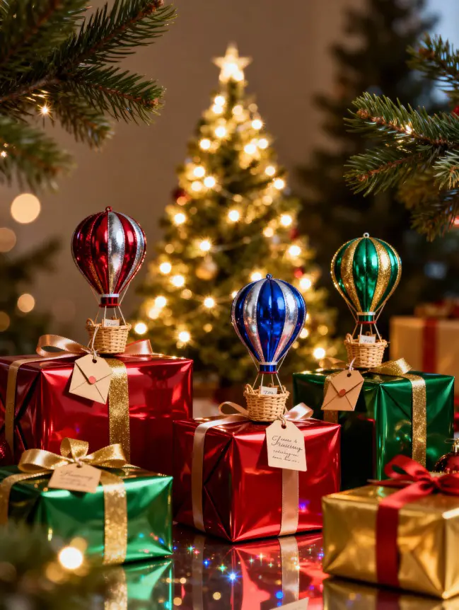 Hot Air Balloon Christmas Tree Decoration Ideas