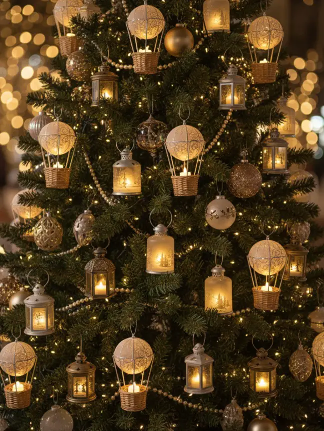 Hot Air Balloon Christmas Tree Decoration Ideas