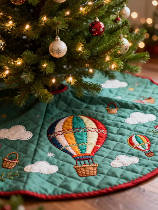 Hot Air Balloon Christmas Tree Decoration Ideas