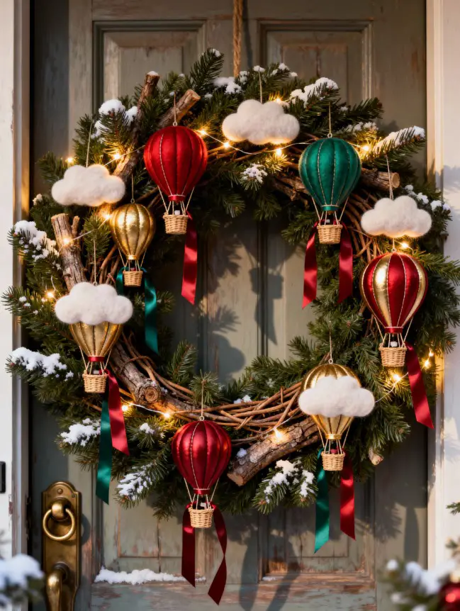 Hot Air Balloon Christmas Tree Decoration Ideas