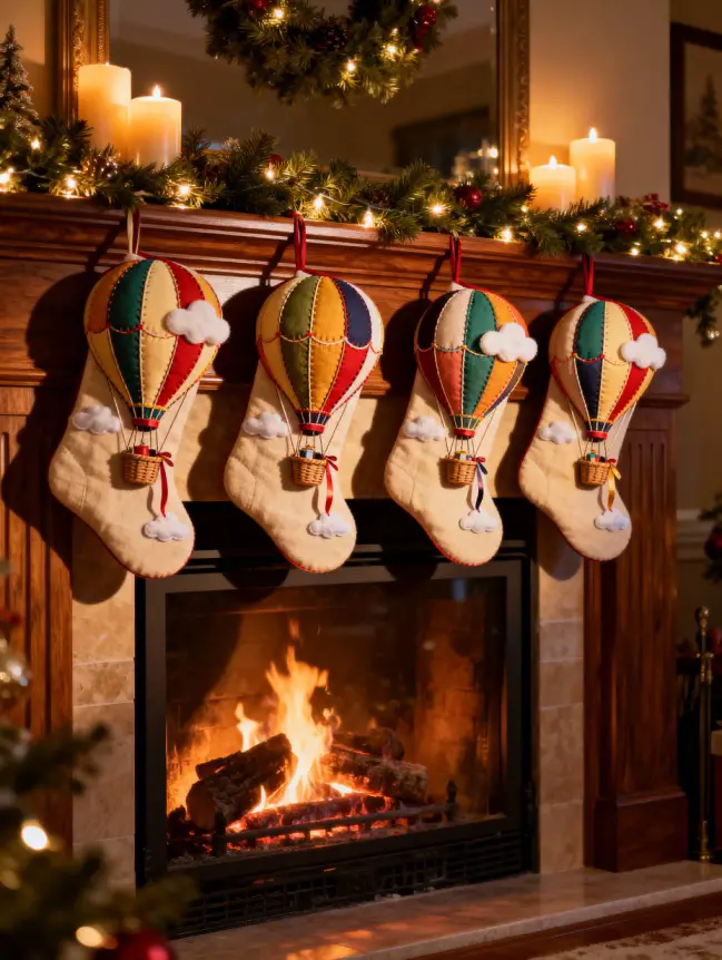 Hot Air Balloon Christmas Tree Decoration Ideas