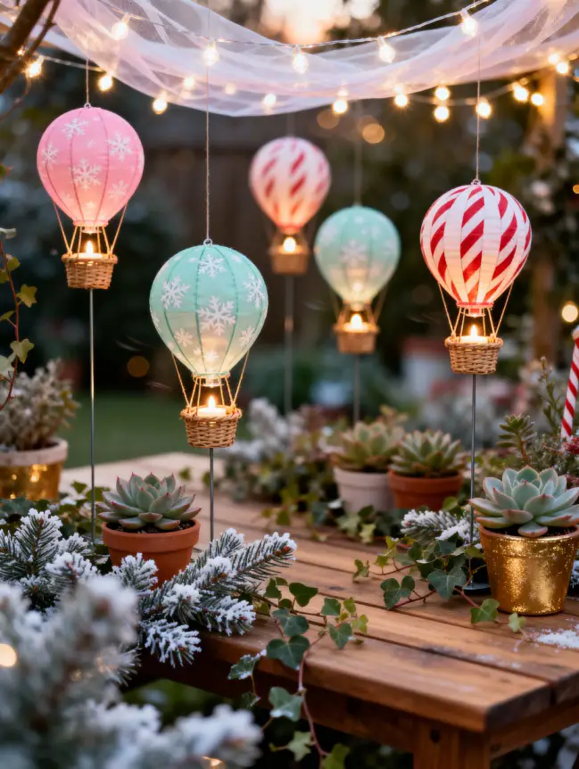 Hot Air Balloon Christmas Tree Decoration Ideas