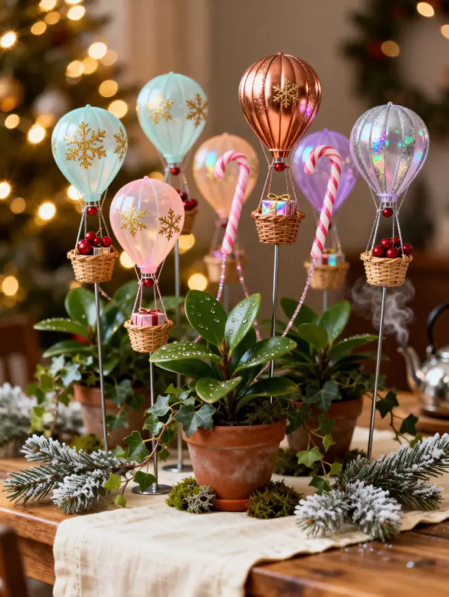 Hot Air Balloon Christmas Tree Decoration Ideas
