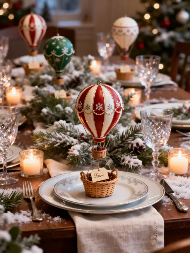 Hot Air Balloon Christmas Tree Decoration Ideas