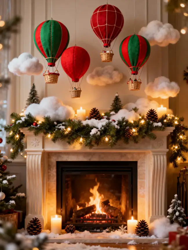 Hot Air Balloon Christmas Tree Decoration Ideas