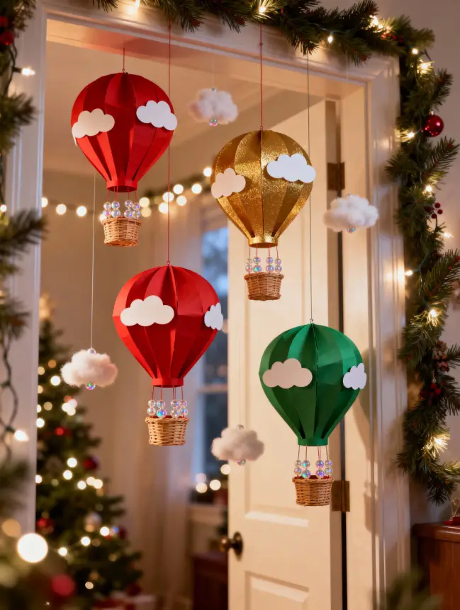 Hot Air Balloon Christmas Tree Decoration Ideas