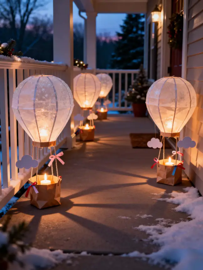 Hot Air Balloon Christmas Tree Decoration Ideas