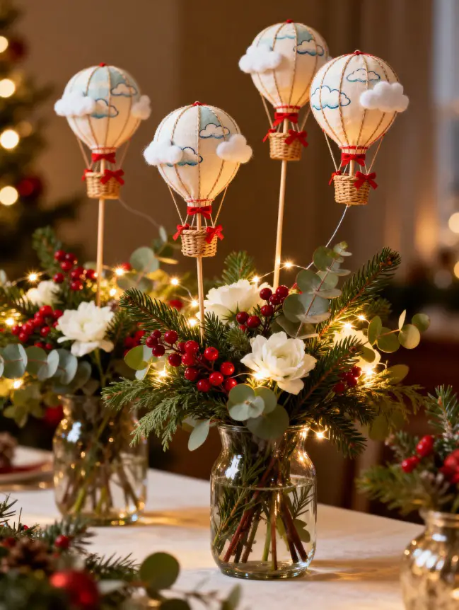 Hot Air Balloon Christmas Tree Decoration Ideas
