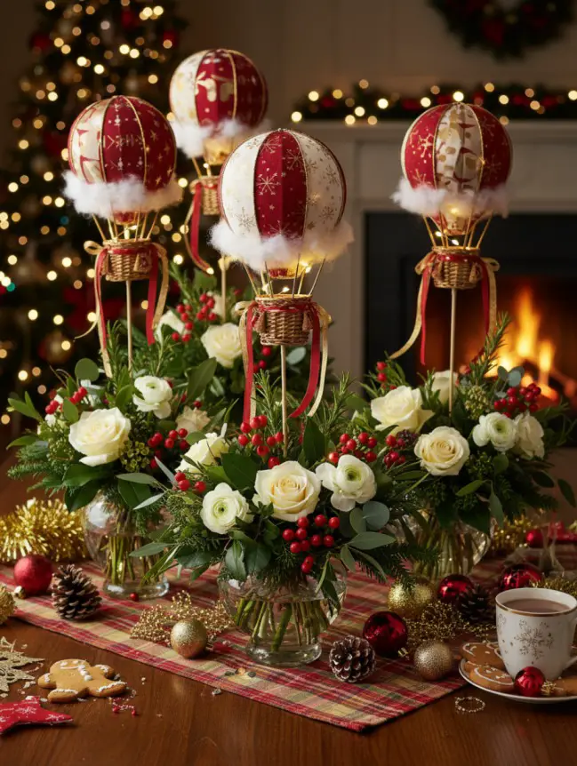 Hot Air Balloon Christmas Tree Decoration Ideas