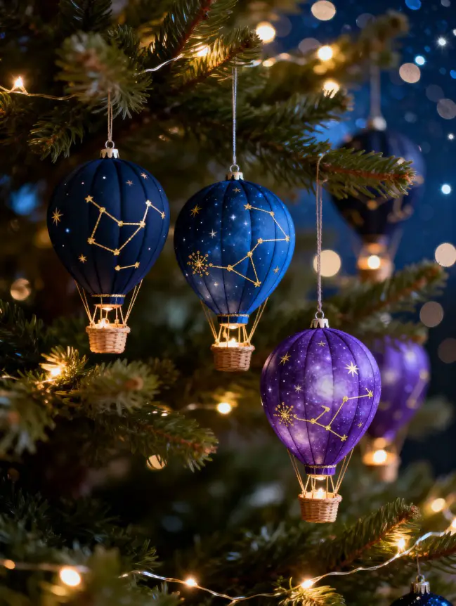 Hot Air Balloon Christmas Tree Decoration Ideas