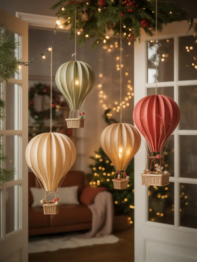 Hot Air Balloon Christmas Tree Decoration Ideas