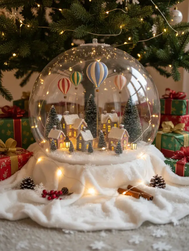 Hot Air Balloon Christmas Tree Decoration Ideas