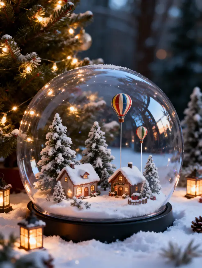 Hot Air Balloon Christmas Tree Decoration Ideas