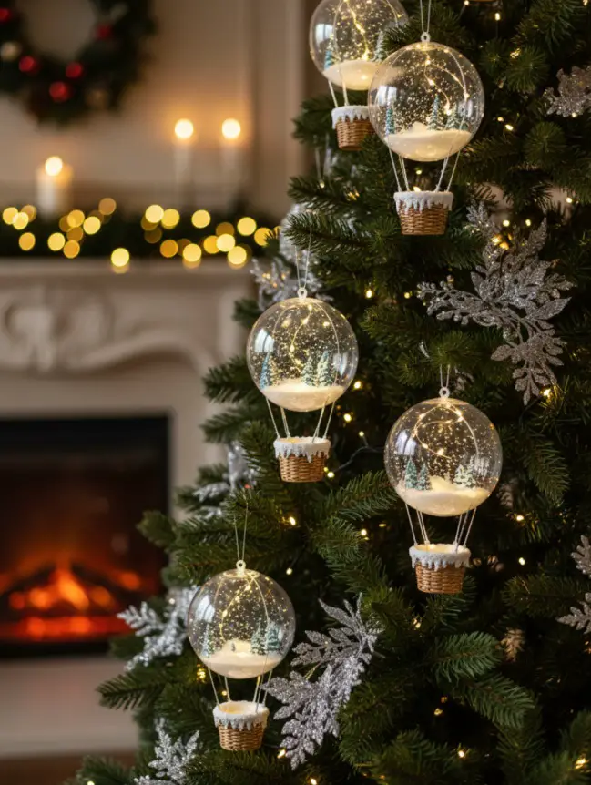 Hot Air Balloon Christmas Tree Decoration Ideas