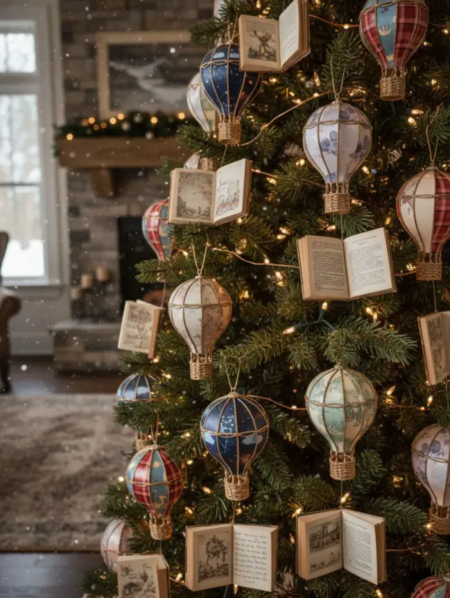 Hot Air Balloon Christmas Tree Decoration Ideas