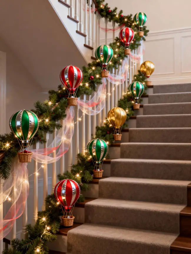 Hot Air Balloon Christmas Tree Decoration Ideas
