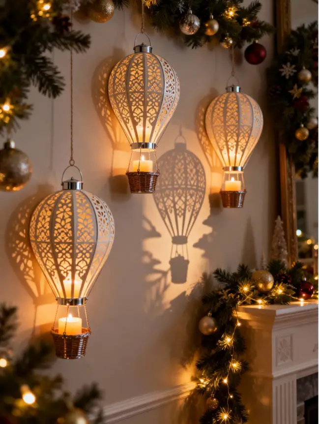 Hot Air Balloon Christmas Tree Decoration Ideas