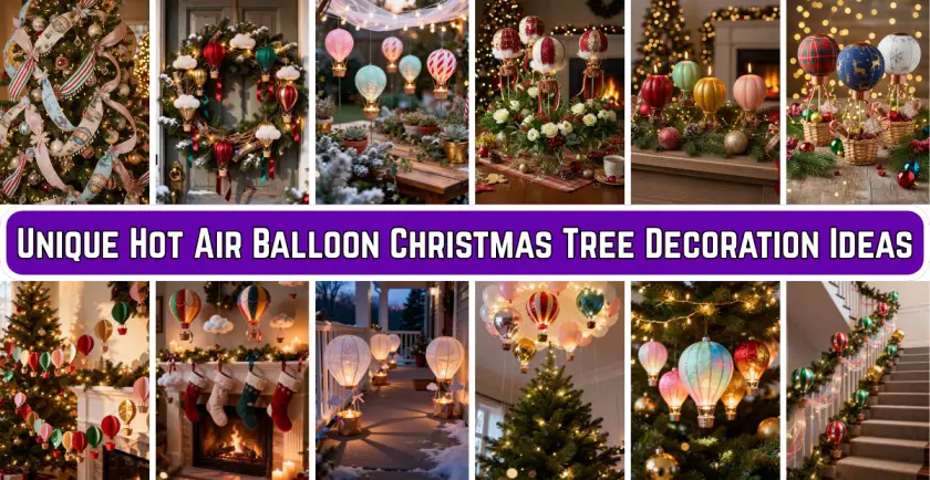 Hot Air Balloon Christmas Tree Decoration Ideas