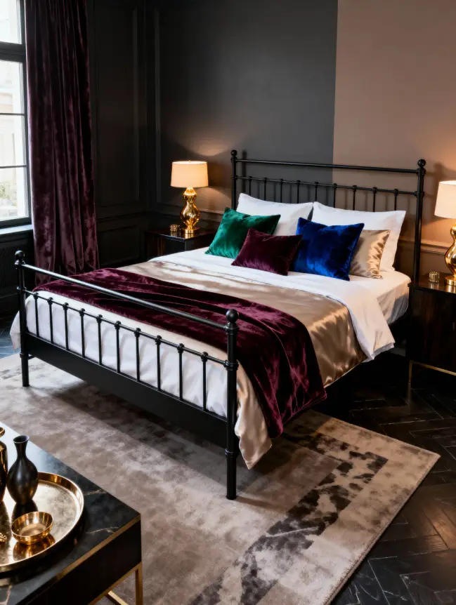 Master Bedroom Decorating Ideas with Iron Beds