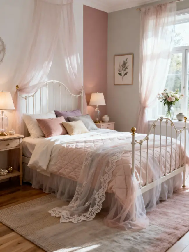 Master Bedroom Decorating Ideas with Iron Beds