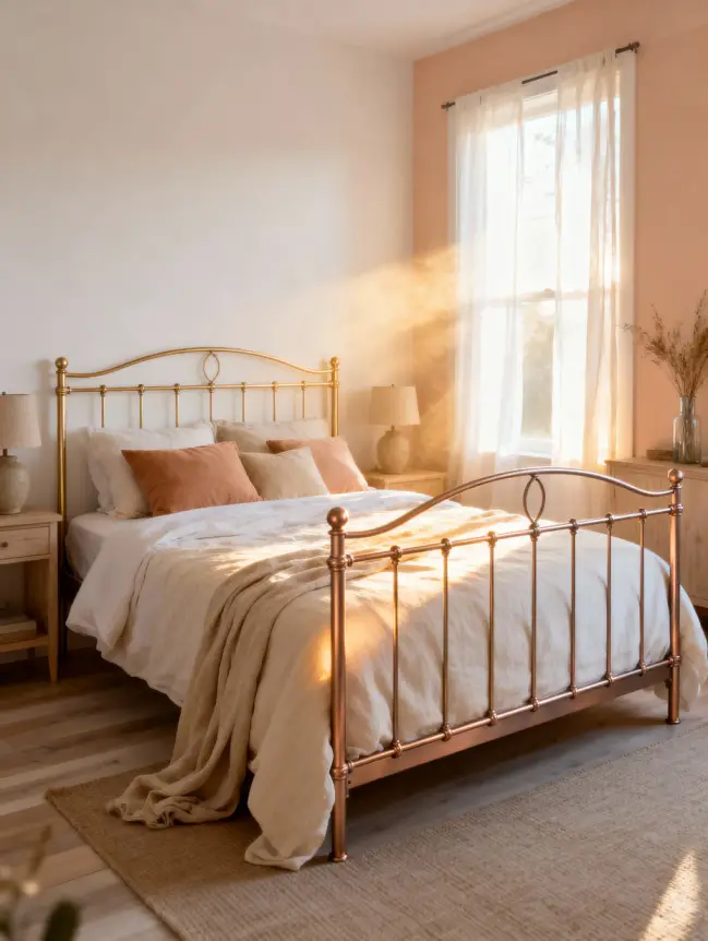 Master Bedroom Decorating Ideas with Iron Beds