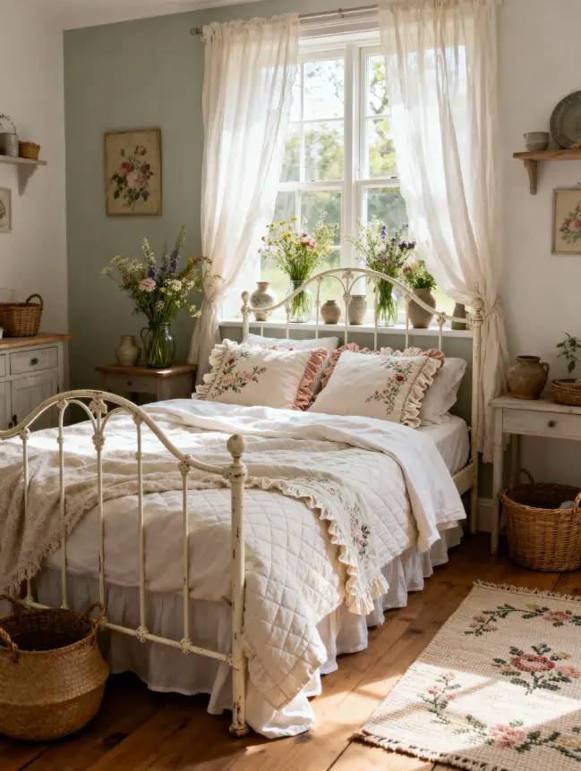 Master Bedroom Decorating Ideas with Iron Beds