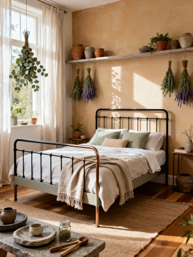 Master Bedroom Decorating Ideas with Iron Beds