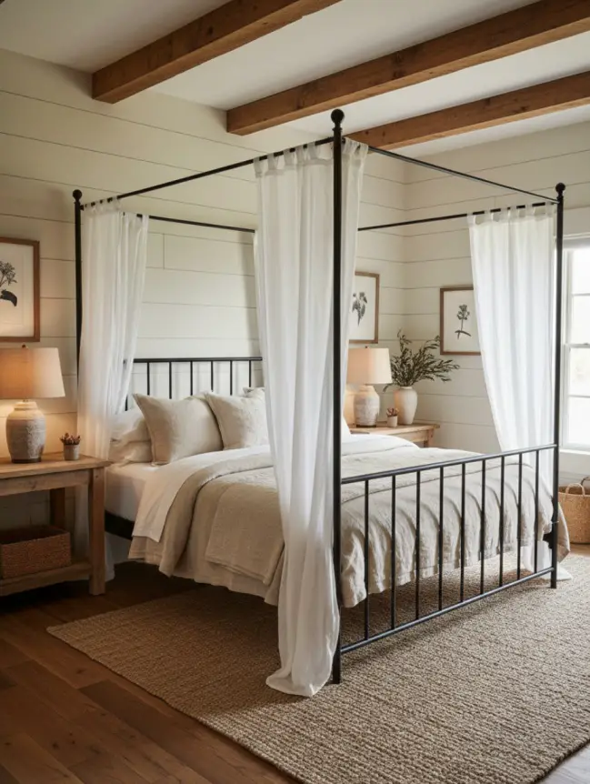 Master Bedroom Decorating Ideas with Iron Beds