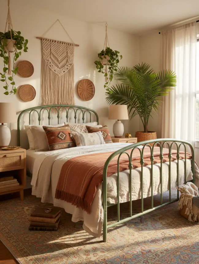 Master Bedroom Decorating Ideas with Iron Beds