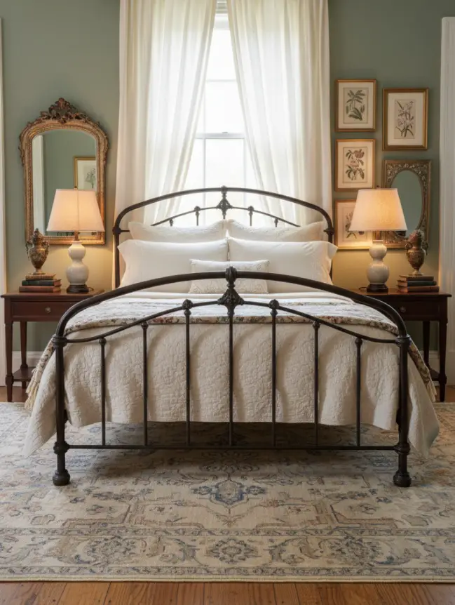 Master Bedroom Decorating Ideas with Iron Beds