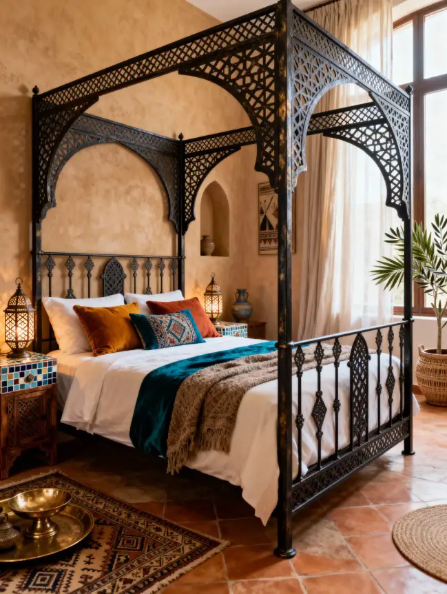 Master Bedroom Decorating Ideas with Iron Beds