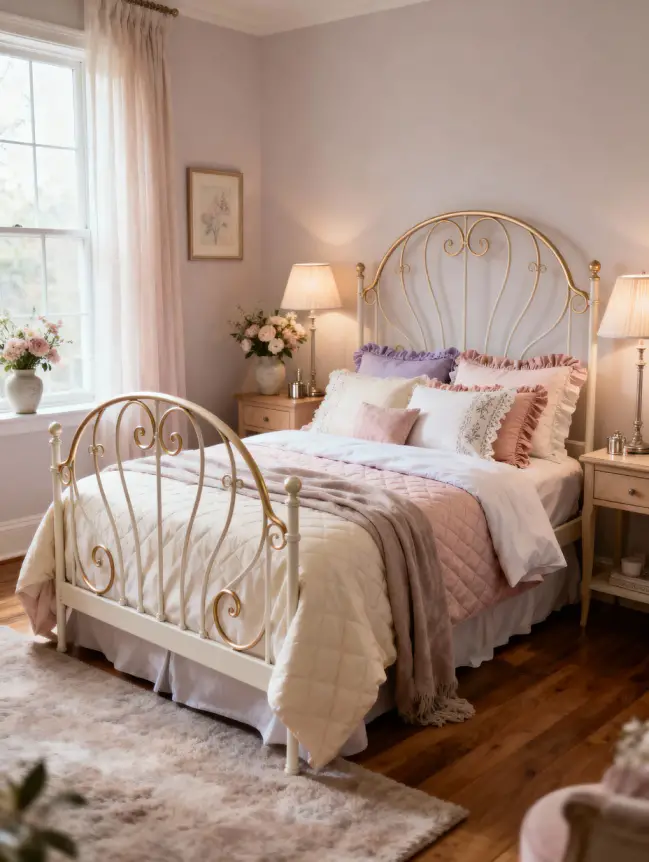 Master Bedroom Decorating Ideas with Iron Beds