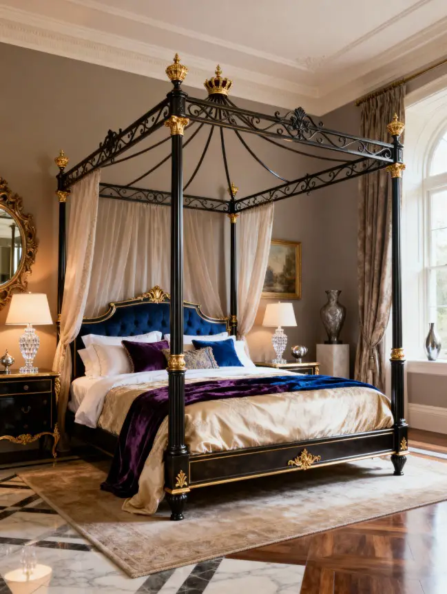 Master Bedroom Decorating Ideas with Iron Beds