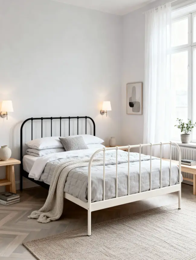 Master Bedroom Decorating Ideas with Iron Beds