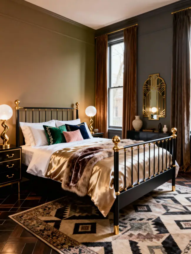 Master Bedroom Decorating Ideas with Iron Beds