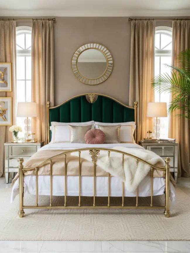 Master Bedroom Decorating Ideas with Iron Beds