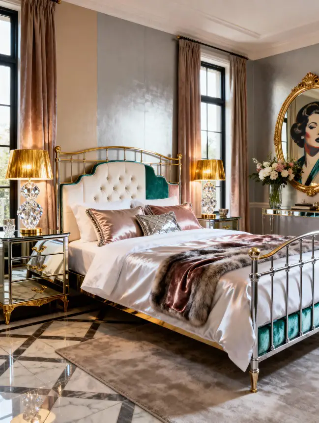 Master Bedroom Decorating Ideas with Iron Beds