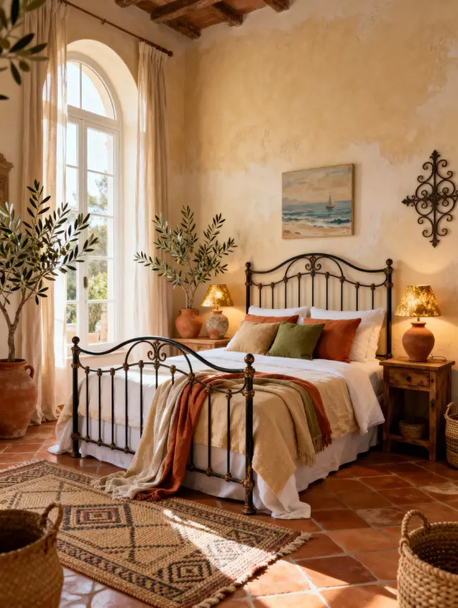 Master Bedroom Decorating Ideas with Iron Beds