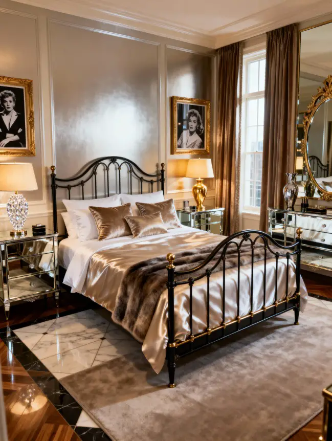 Master Bedroom Decorating Ideas with Iron Beds