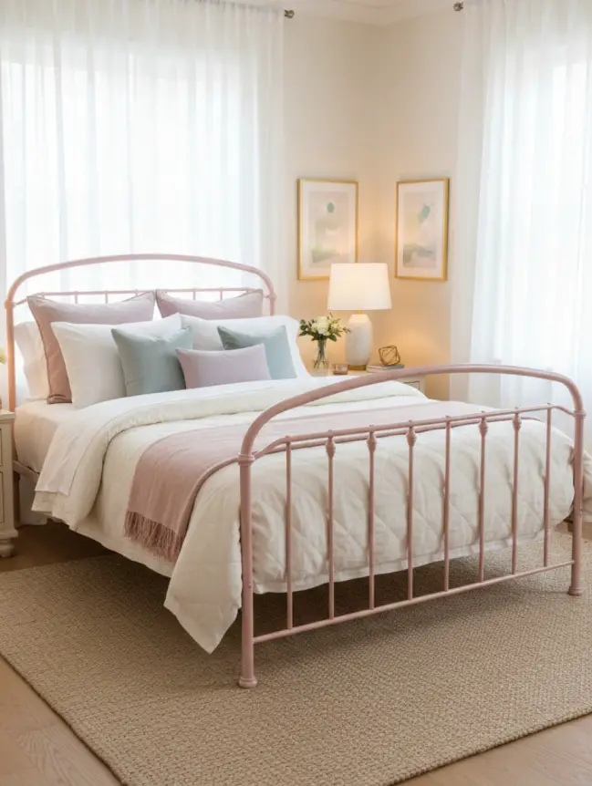 Master Bedroom Decorating Ideas with Iron Beds