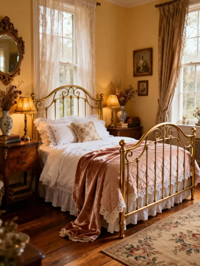 Master Bedroom Decorating Ideas with Iron Beds