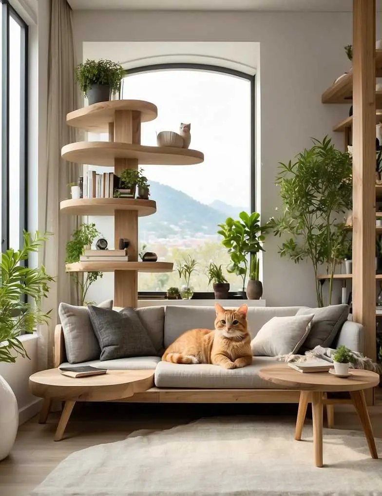64 CatFriendly Living Room Design Ideas