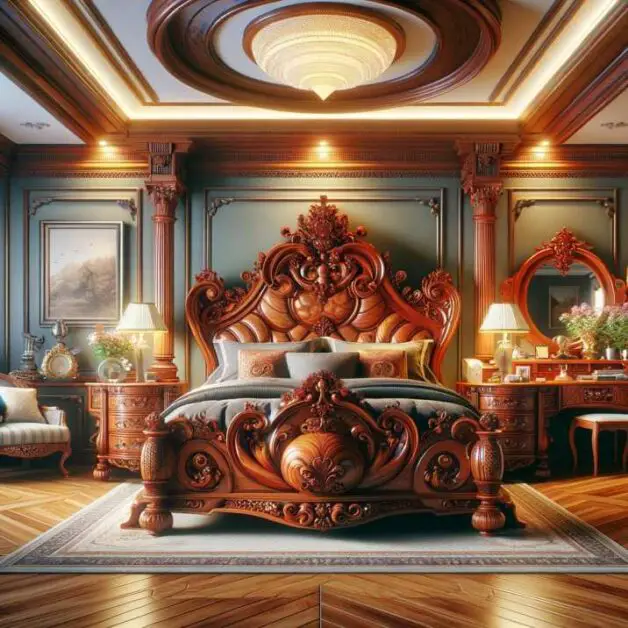 Stunning Cherry Wood Bedroom Decorating Ideas